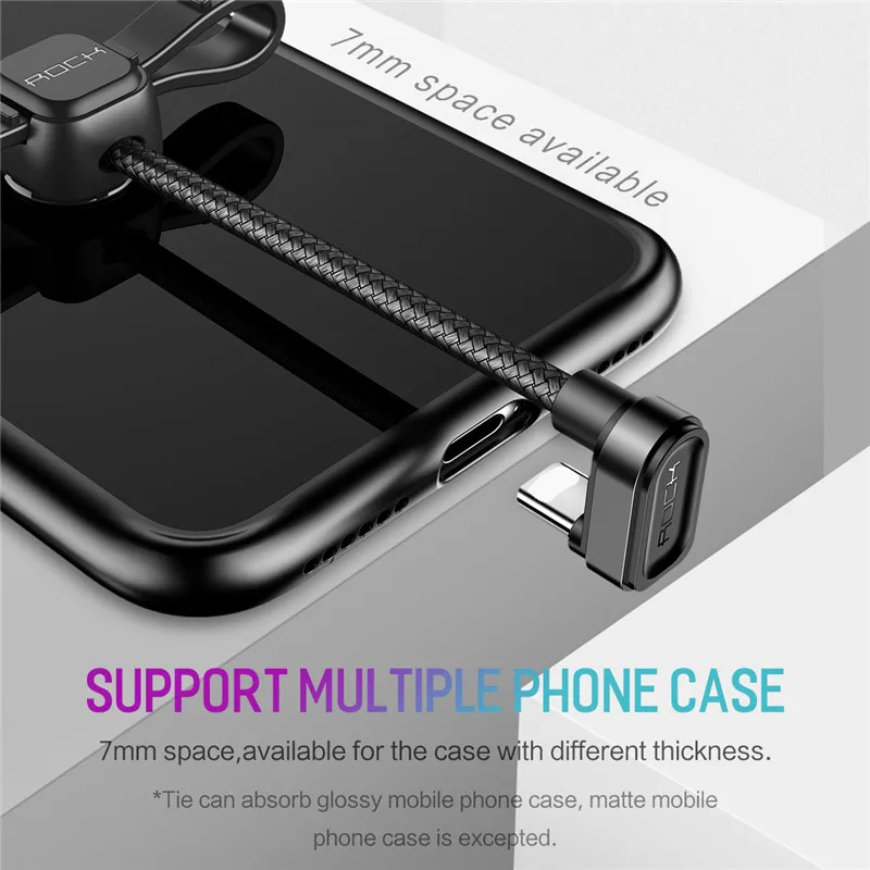 Тип usb C кабель игровой для samsung Galaxy S9 S8 Plus Note 8 рок 2.1A быстрой зарядки type