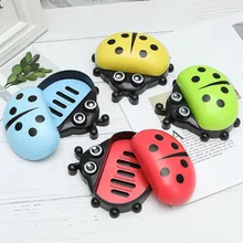 1 шт Лидер продаж красочные божья коровка мыльницей милый мультфильм мыло в мини-формате блюдо-органайзер дети Ванная комната мыльница с Корвер мыльница