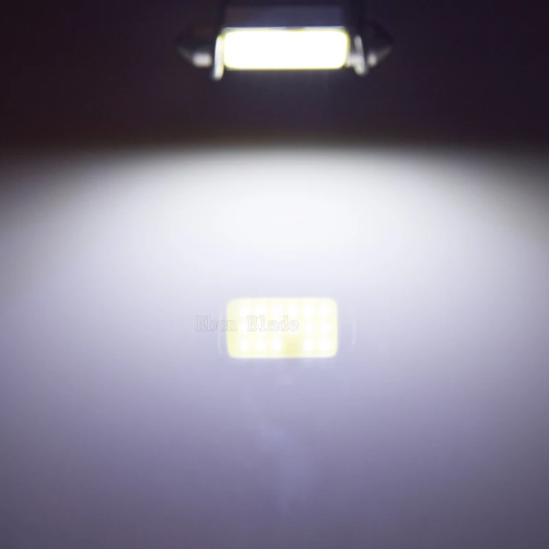 2x Высокая мощность CAN шина COB SMD гирлянда 42 мм Led Купол Карта внутренняя Лицензия