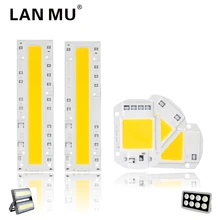 LAN MU LED COB Chip 110V 220V 10W 20W 30W 50W 70W 100W 120W 150W LED Bulb Lamp Input Smart IC Flood Light Spotlight