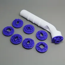 6 компл./лот) FDA высокое качество пластиковые торт декоративные удар инструменты для помадки набор