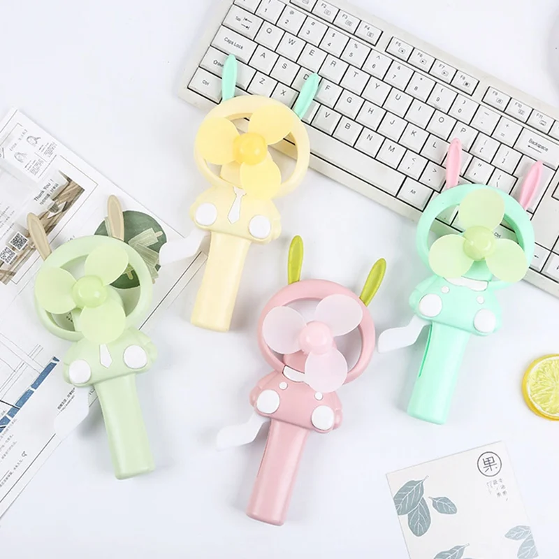 

Hand Pressure Fan Cartoon Environmental Protection Manual Small Fan Cool Portable Hand-Held Children's Gifts Mini Cooling Fan