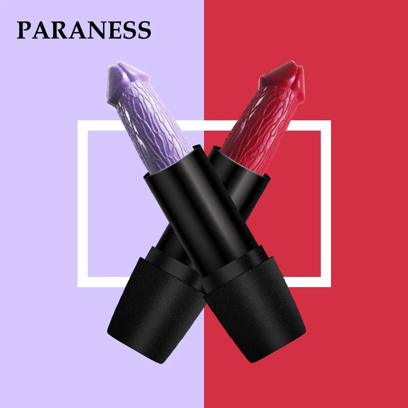 Paraness гриб блеск помады в форме пениса Matte lip Stick корейский макияж 20 Цвета красный