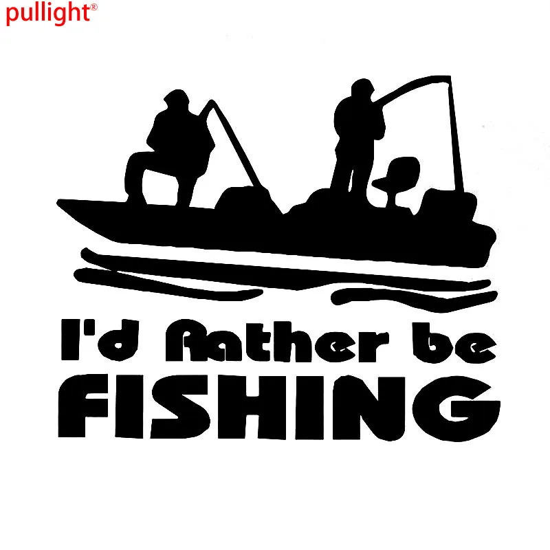 

Car Styling Rather Be Fishing Car Stickers Funny auto Window Jdm Vinyl Decal Sticker