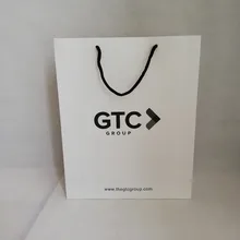 500 шт/партия 30x40Hx10cm Роскошная толстая белая бумага подарок большая хозяйственная сумка с хлопковой ручкой покупки вечерние магазин поставки ваше лого на заказ