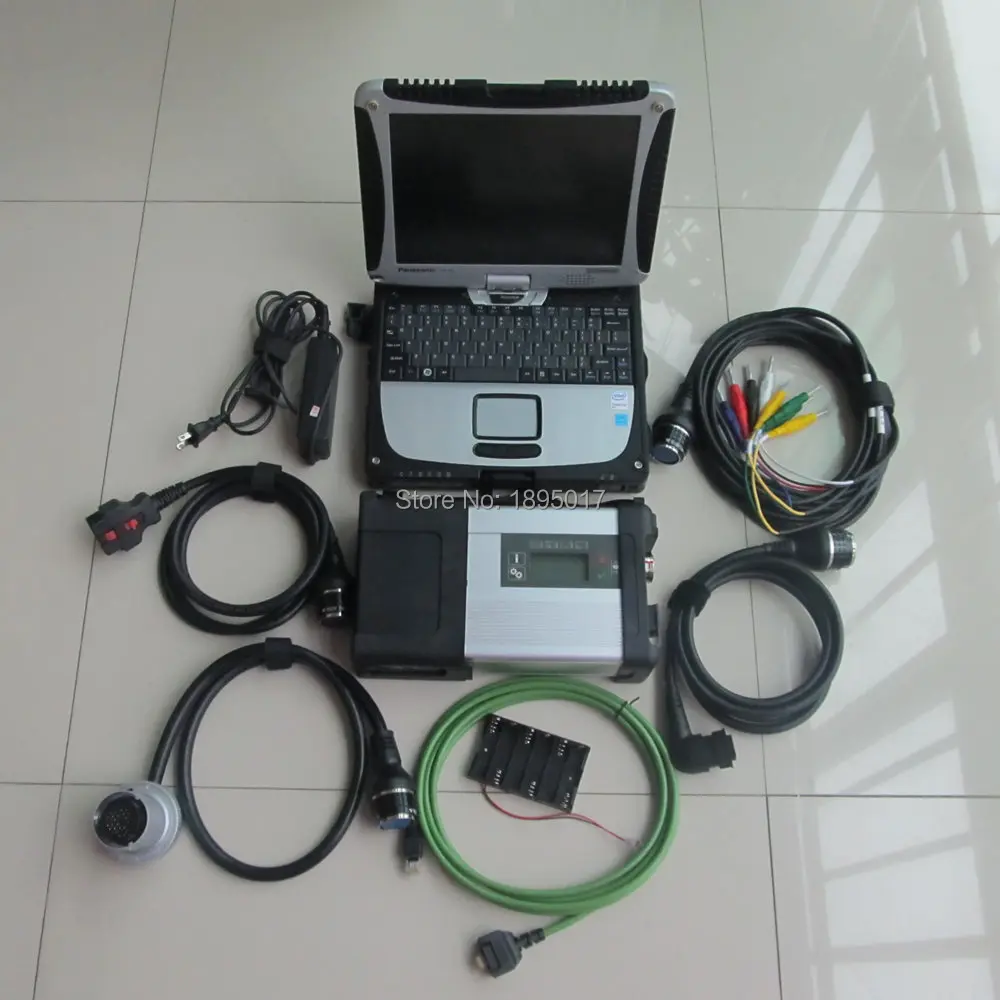  Ordenador portátil CF19 listo para usar con MB Star C5 y HDD 500gb V2019.12 software conectar WIFI 