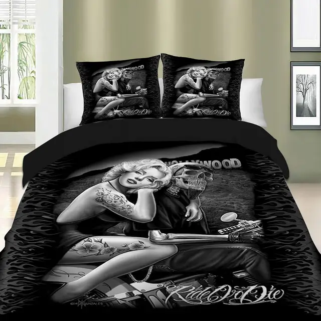 Classic Marilyn Monroe Printed Bedding Set Au Single Double