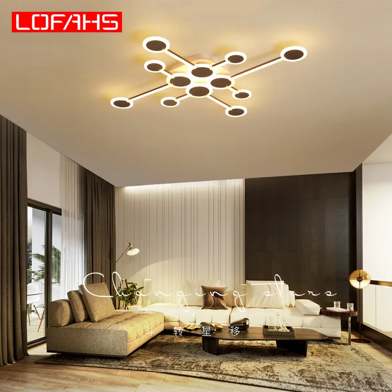 

LOFAHS New Modern LED Ceiling light for Dining Room Living Room Corridor Aisle Brown Ceiling Lamp house Lighting Fixtures