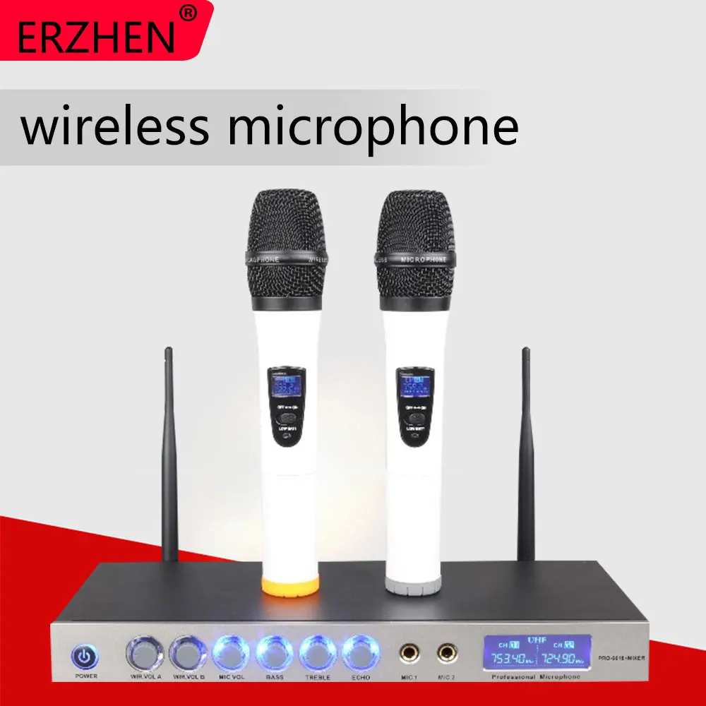 ERZHEN U333T UHF 8 Handheld Wireless Microphone Dynamic Capsule Family