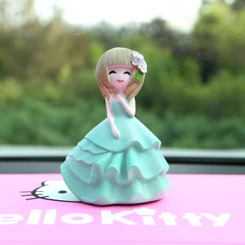 

Car decoration car accessories lady lovely princess resin beautiful girl romantic doll home decoration