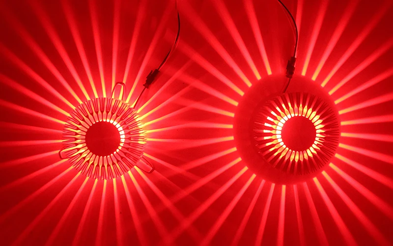3 Вт светодиодный Светодиодный Солнечный цветок Ночной свет RGB дистанционное управление алюминиевый настенный Подсолнечник огни интерьер