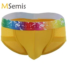 Swimwear Men Swimsuit Sexy Men’s Gay Underwear Boxer Briefs Shorts Soft Underpants Hipster Briefs Male Panties Swimming Suit