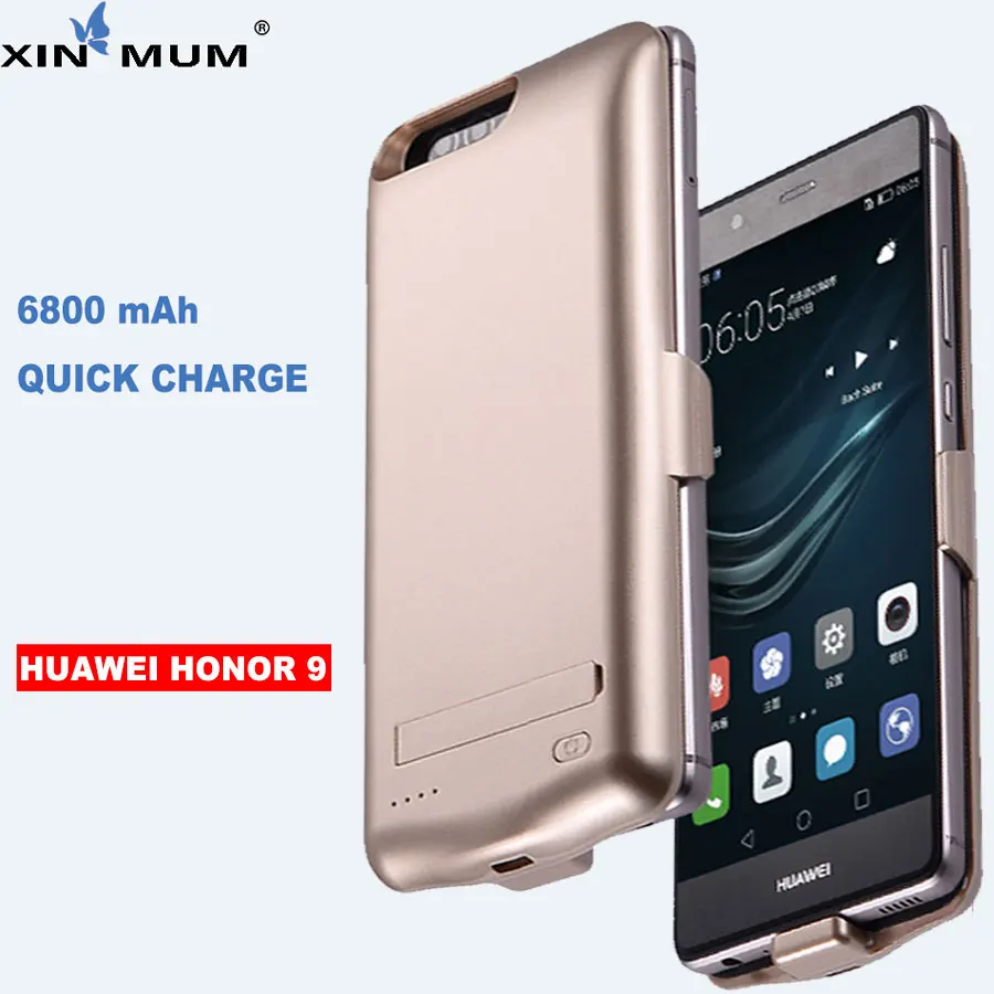 XIN MUM 6800 мАч умный аккумулятор зарядное устройство чехол для Huawei Honor 9 резервного
