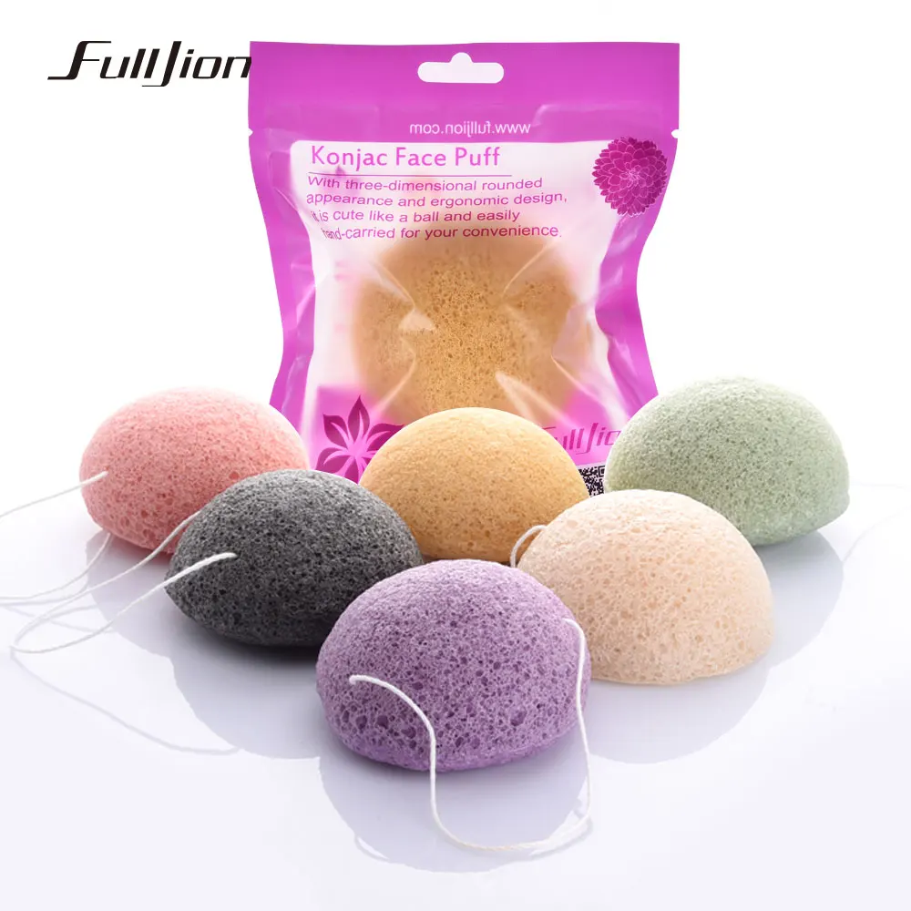 Flutter wash natural active plant konjac Cleansing cotton bamboo