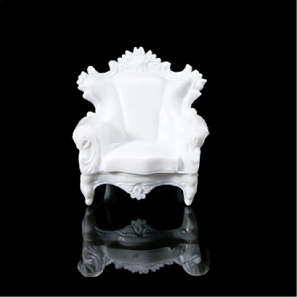 1/25 Dollhouse Miniature Living Room Antique Sofa Set Tea Table Settee Model White 1/25 Dollhouse Miniature Living Room Antique Sofa Set Tea Table Settee Model White