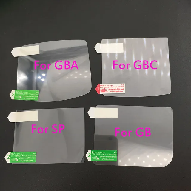 Прозрачная защитная пленка для экрана из пластика и стекла для GB GBA GBC GBA SP 3