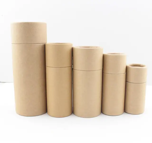 Inner Height 13.5cm and Inner Diameter 4.8cm,Paper jar kraft paper box