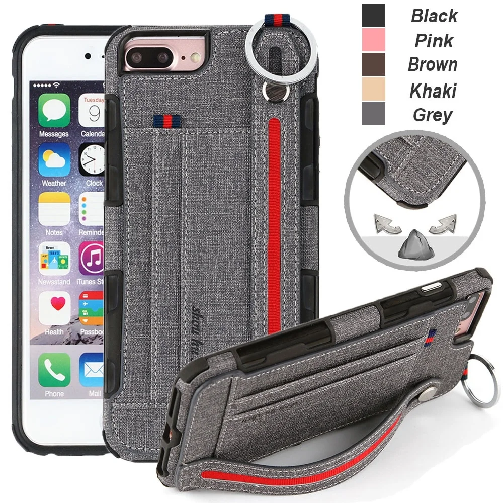 Strap Stand Holder Leather Case For iPhone XS Max XR XS X