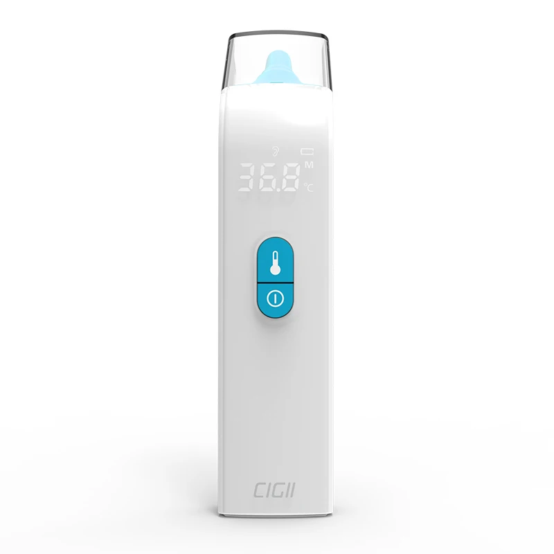 Goede Cigii baby oorthermometer infrarood LED display Body temperatuur detector Voice broadcast Gezondheidszorg voorhoofd temperatuur test