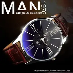 YAZOLE модные Бизнес часы Для мужчин лучший бренд класса люкс Дизайн рома мужской часы горячая кварцевые часы тенденция Для Мужчин's Saat Relogio