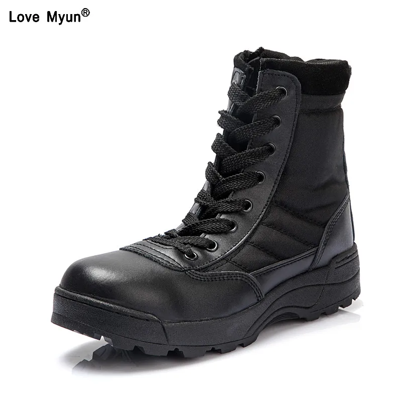 

new us Military leather boots for men Combat bot Infantry tactical boots askeri army bots army shoes erkek ayakkabi 558