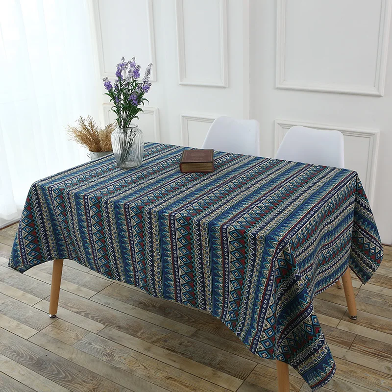 Vintage European Stlye Popular Table Cloth Linen Rectangular Table Cloth Classic Dustproof Bar Restaurant Table Cover Vintage European Stlye Popular Table Cloth Linen Rectangular Table Cloth Classic Dustproof Bar Restaurant Table Cover