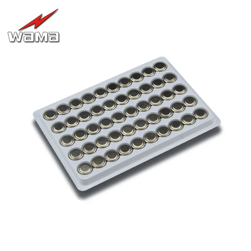 200 шт./4 упаковки кнопочные батарейки Wama AG10 1 55 в 70 мАч LR1130 LR54 389 SR113 189|battery lr1130|button