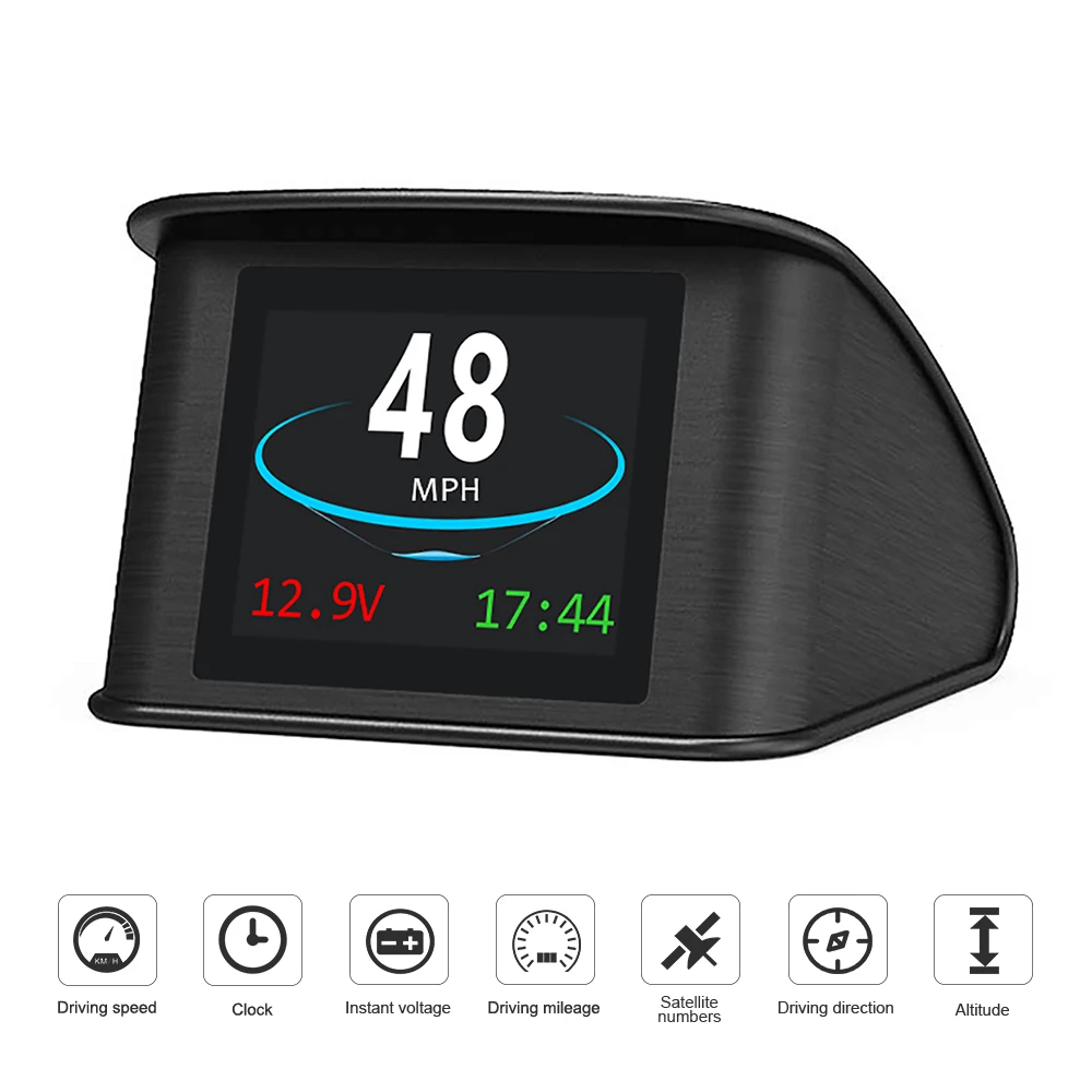 Xycing Car Gps Hud Head Up Display Smart Digital Meter Gps Speedometer Car Hud Display Gps Satellites Speed Work For All Cars Gps Car Hud Digital Speedometer Gpshud Display Gps Aliexpress