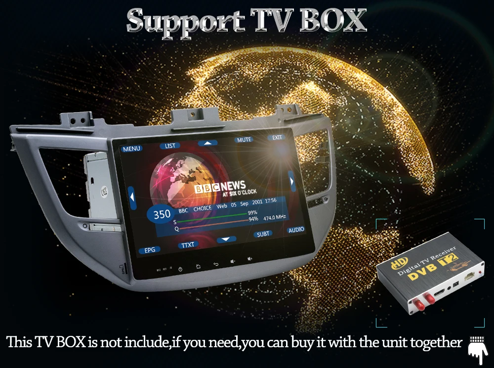 Best Owtosin Car Radio Multimedia Video Player Navigation GPS Android 9.0 For Hyundai Tucson 2015 2016 2017 Car 4GB RAM 32GB ROM DSP 19