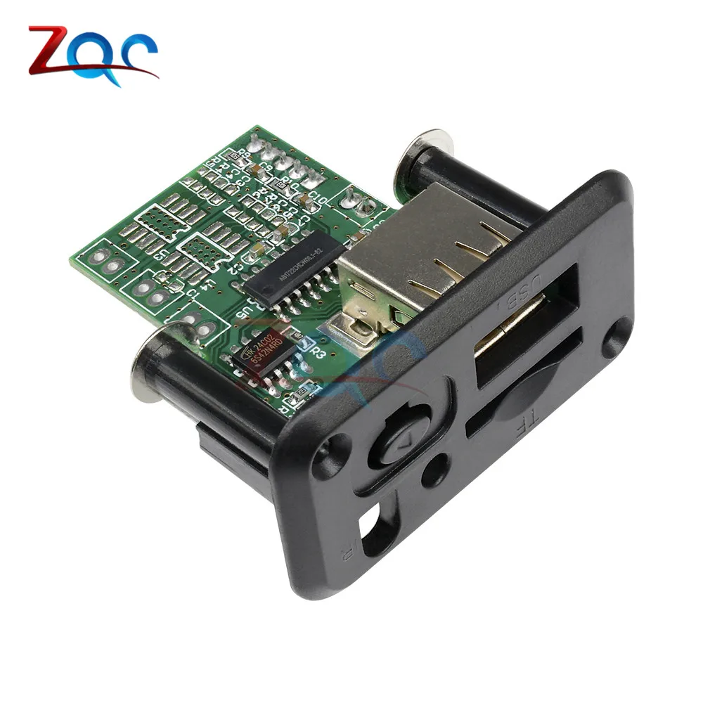 Автомобильный мини MP3 декодер 5 В/12 В плата USB TF U Disk Reader mp3 плеер усилитель для