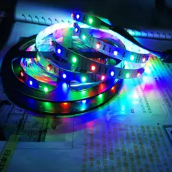 USB разъем DC5V 6 В RGB Светодиодные полосы света SMD 3528 не водонепроницаемый светодиодные Клейкие ленты в полоску стол Декор лампы для Рождество