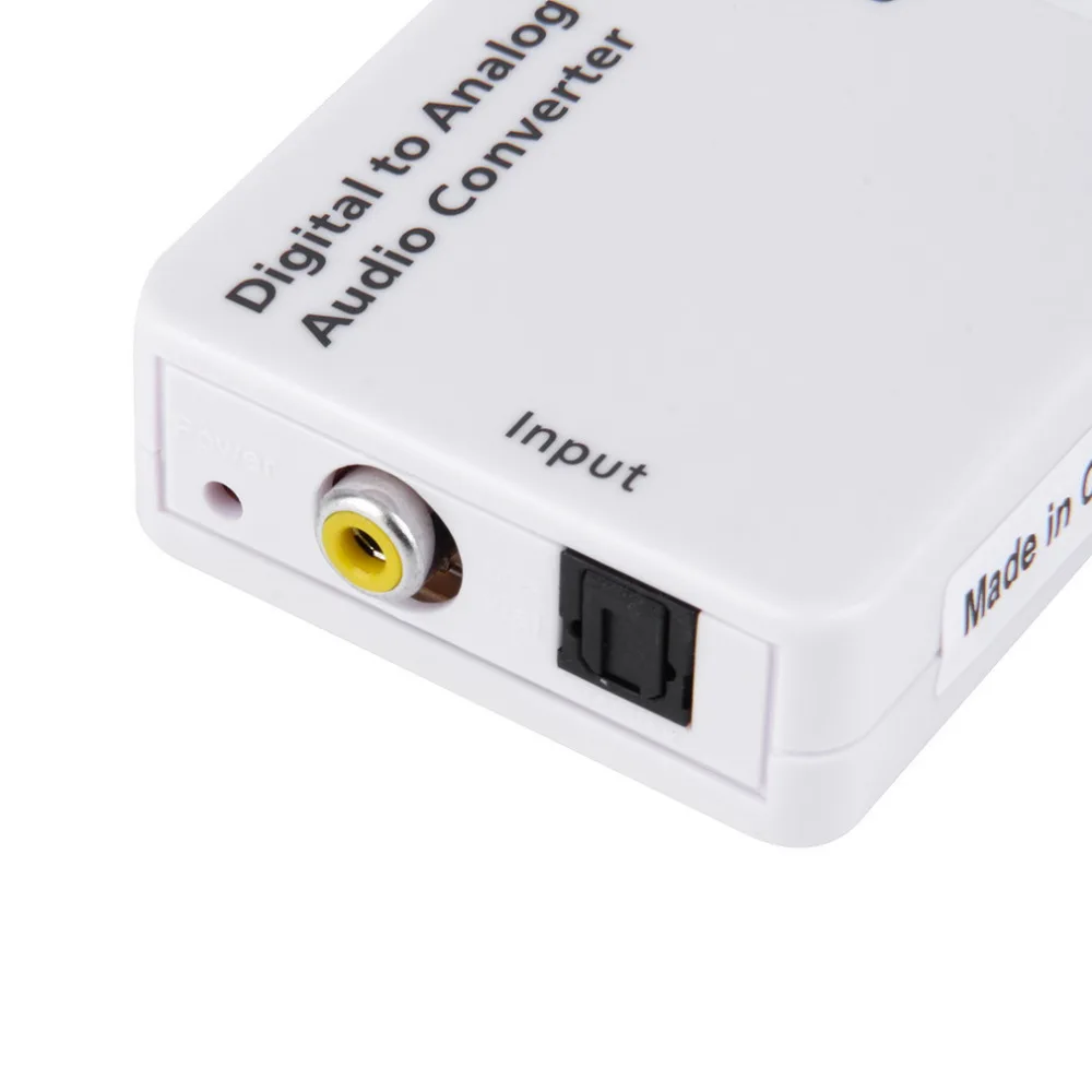 Оптический SPDIF/коаксиальный цифровой к RCA L/R аналоговый преобразователь для