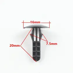 Высокое качество нейлон push в Бампер Застежка заклепки фиксатор Зажимы для Honda 90108-sw3-003
