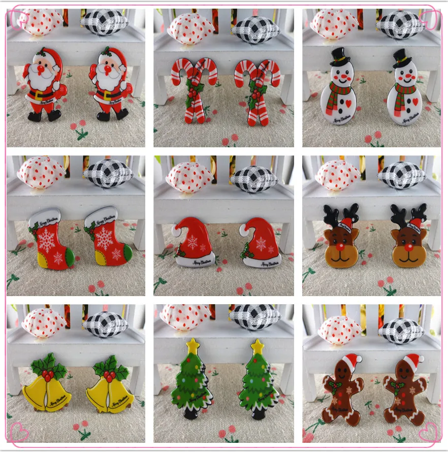 

18090703,10pcs/lot about size 25*33mm Christmas flat back planar resins diy decoration crafts accessories,DIY handmade materials