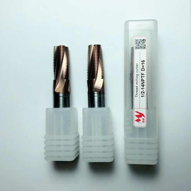 1PC New CNC Mill Cutter Solid carbide Pipe thread milling cutter NPTF3
