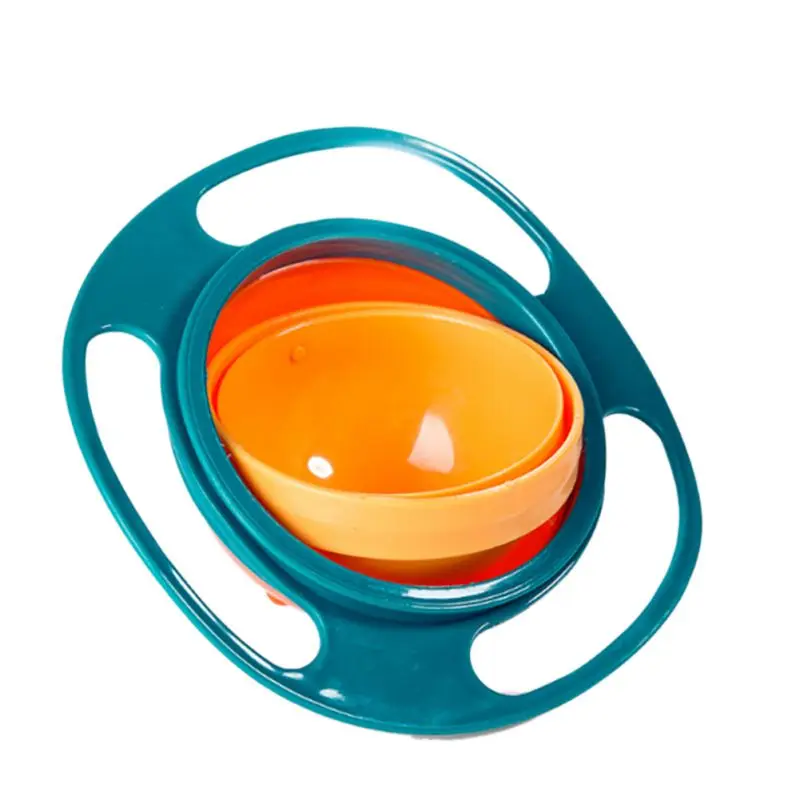 Детские миски для кормления милые игрушки детские Гироскопы чаша универсальная 360 Вращающаяся разливная посуда детская посуда Y13