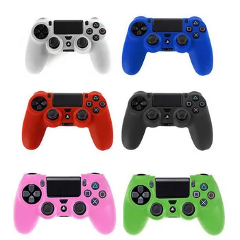 

Rubber Silicone Gamepad Protective Skin Cover Case For Sony PlayStation Dualshock 4 DS4 PS4 Slim Pro Controller Protection Shell