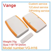 1 шт./лот прессформы прессованный Корпус Корпуса 118*78*24 мм ABS пластиковый корпус diy резиновая крышка для переносной электрическая печатная плата