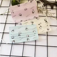 Children's spring summer thin Non-woven fabric disposable Mask kids PM 2.5 breathable sunscreen mouth-muffle 10 pieces/lot R675