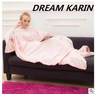 

DREAM KARIN Manufacturer direct-selling bed creative without sleeves coral TV blanket simple modern winter