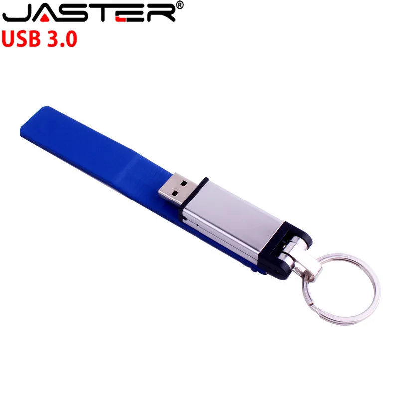 JASTER USB 3,0 логотип клиента кожа и металл стиль USB флэш-накопитель Флешка 8 ГБ 16 ГБ 32 ГБ Брелок карта памяти