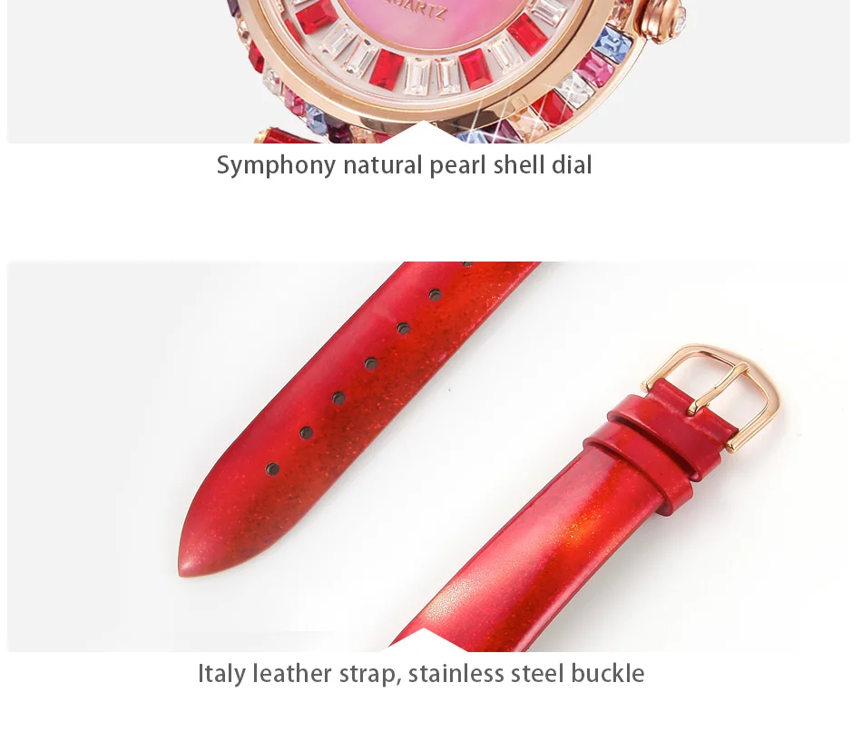 Princess Butterfly clock Марка Мода Красочные Красный Кристалл Женские Часы Водонепроницаемый Небольшой Роскошный Кожаный Ремешок Кварцевые часы наручные