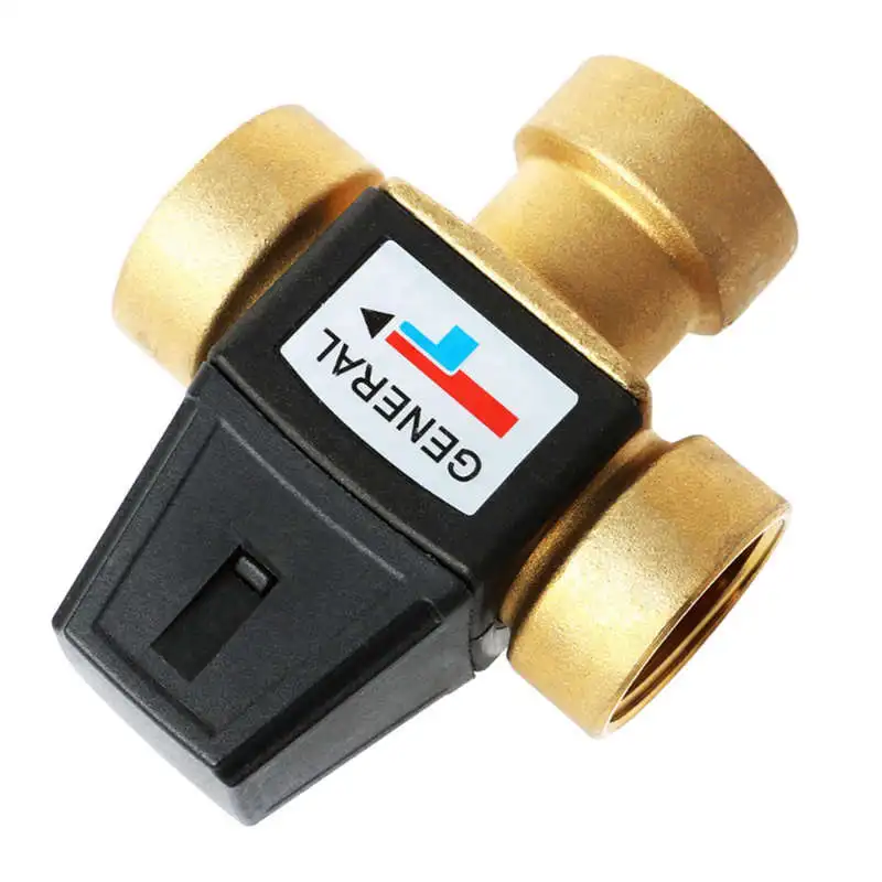 

Dn25 Solar Water Heater Valve 3-Way Thermostatic Mixer Valve 1 Inch 3 Way Male Thread Thermostatic Mixing Valve