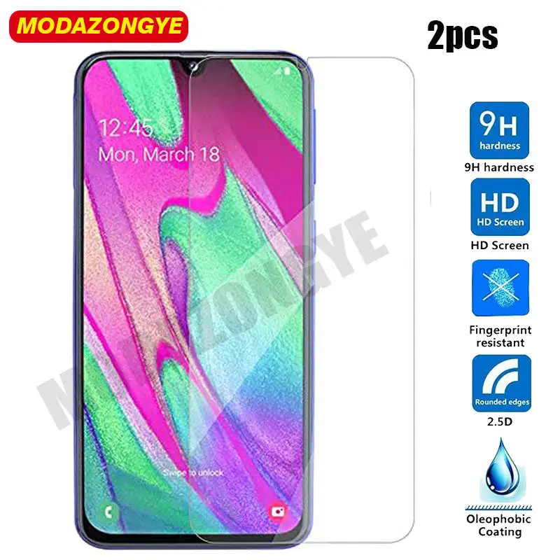 

2 pcs Tempered Glass For Samsung Galaxy A40 Screen Protector Samsung A40 2019 A405F A405 SM-A405F GalaxyA40 A 40 Glass Film 5.9"