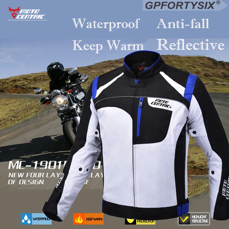 

Four season Motorcycle Riding jacket waterproof Detachable motorbike jacket motorcycle pants Protective Gear with Rain cover