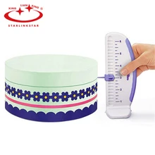 1 шт. пластиковая линейка для торта разметочный инструмент для торта выравниватель Декоративная гирлянда граница формочки для выпечки формы для помадки инструменты для украшения торта