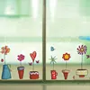 Cute Flower Wall Sticker Kitchen Window Sticker Butterfies Wall Stickers Home Decor Bathroom Vinyl Wall Decals Kids Rooms Decor ► Photo 1/6