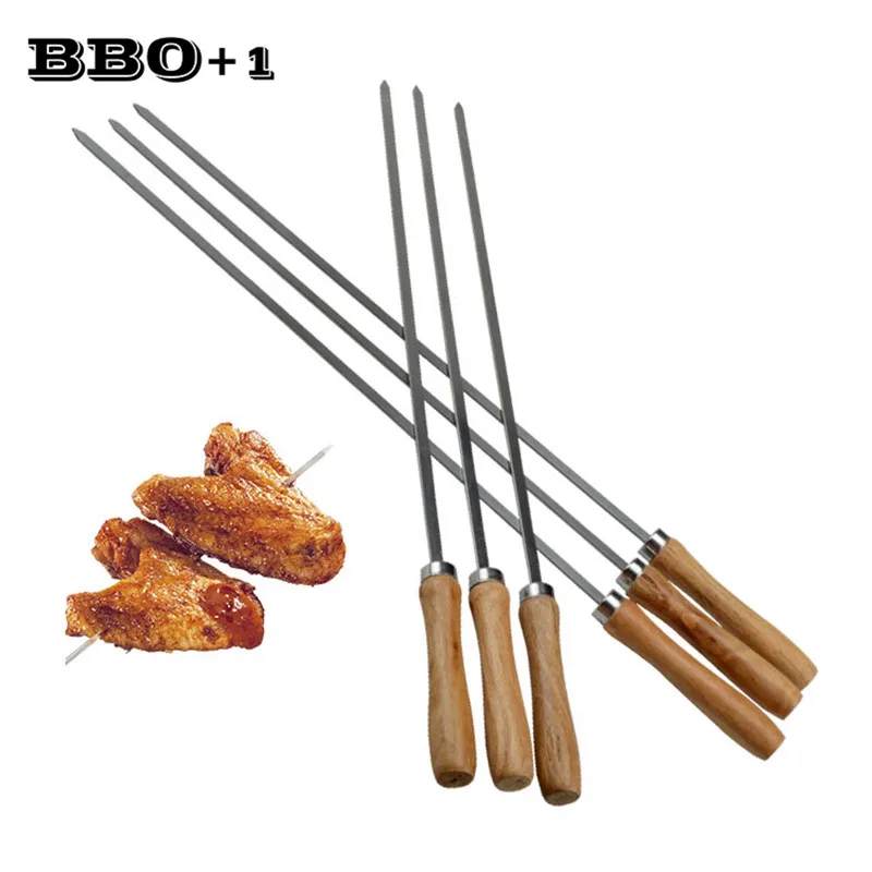 Acquistare Articoli da giardino Wood BBQ Skewers Stainless Steel