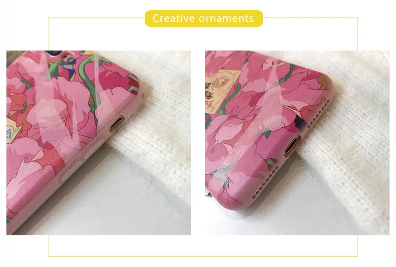 Flower Soft Silicone Phone Case For iPhone 7 7Plus 6 6Plus Cover Fundas Shell Phone Case For iPhone 6s 6 S Plus X XS XR Max Case (11)