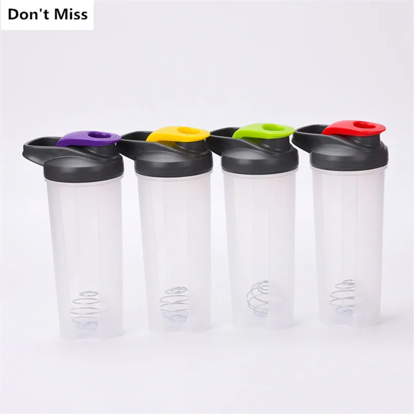 

Stainless Steel Ball Water Bottle Plastic Shaker Bottle Shaker Protein Gym Gourde En Plastique Sport Protein Powder Protein Tozu